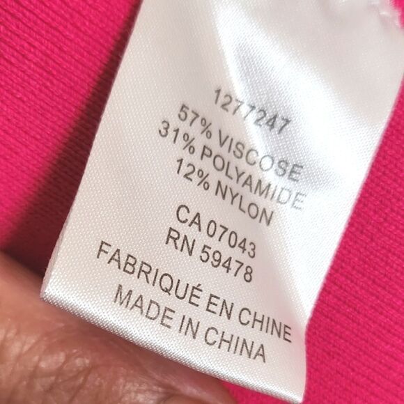 Caroline Constas V-neck Sheath Midi Dress Pink Size S - Picture 6 of 6